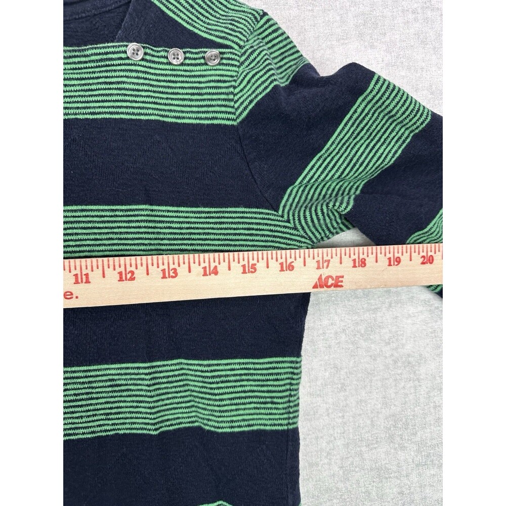 Talbots Sweater Womens Petite Small Blue Green 3/4 Sleeve Faux Button Detailing - Picture 3 of 6